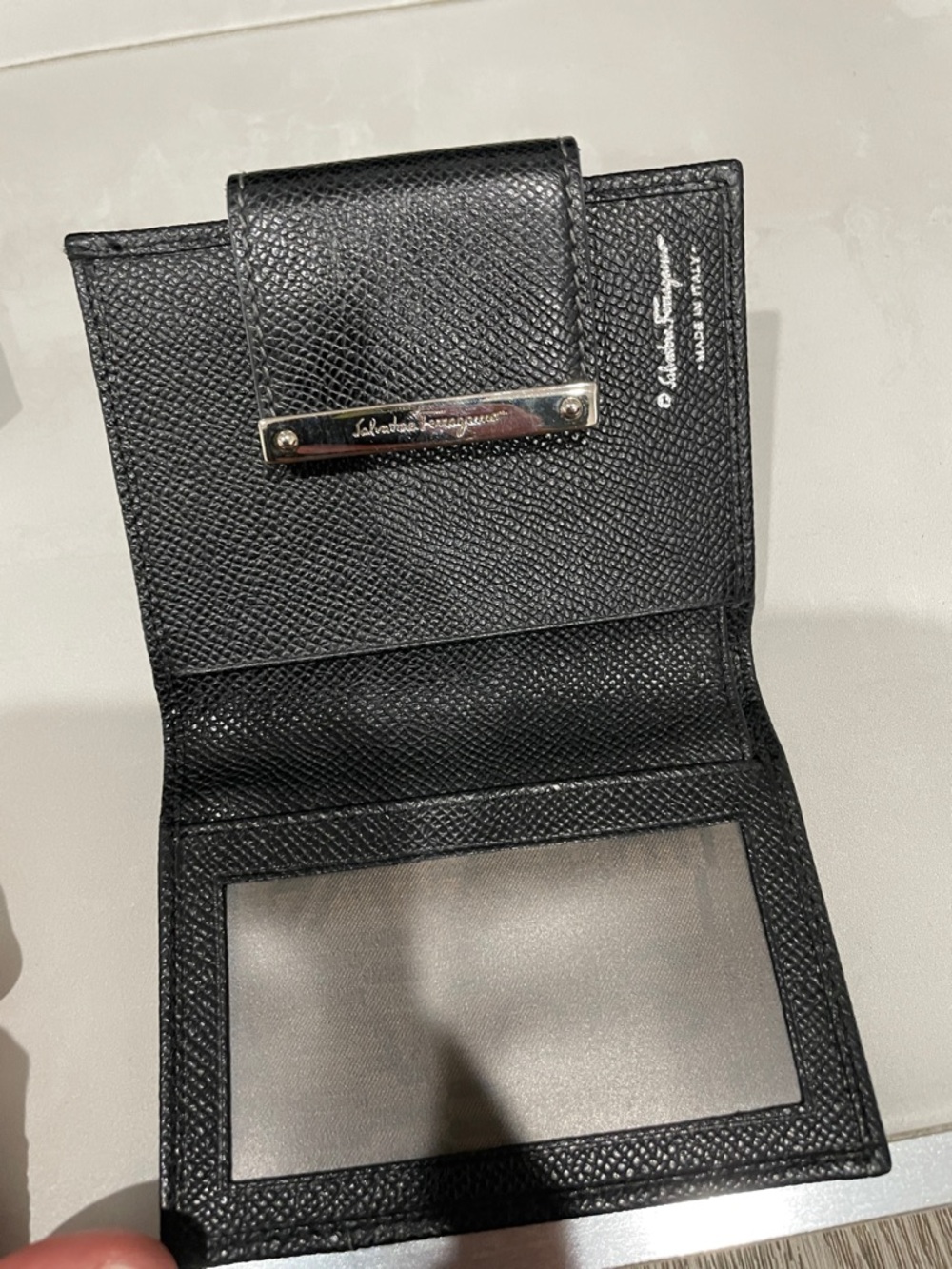 Salvatore Ferragamo Black Leather Bifold Wallet - Picture 10 of 10
